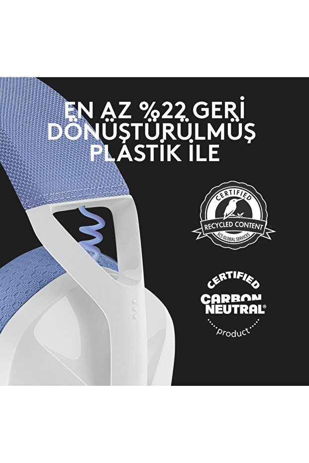 G G435 Lıghtspeed Kablosuz Oyuncu Kulaklığı - Beyaz - 7