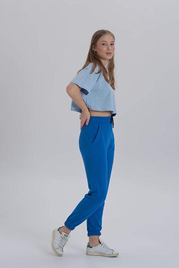 Mavi Ribana Paça Basic Eşofman Altı - 5