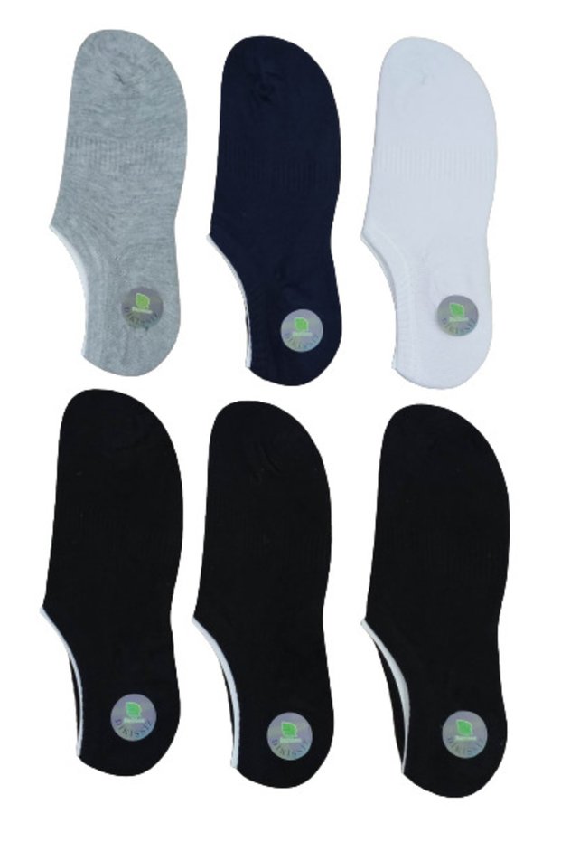 Men's 6 Pairs Summer Seamless Bamboo Snekers Zero Size Ballerina Socks Premium Series