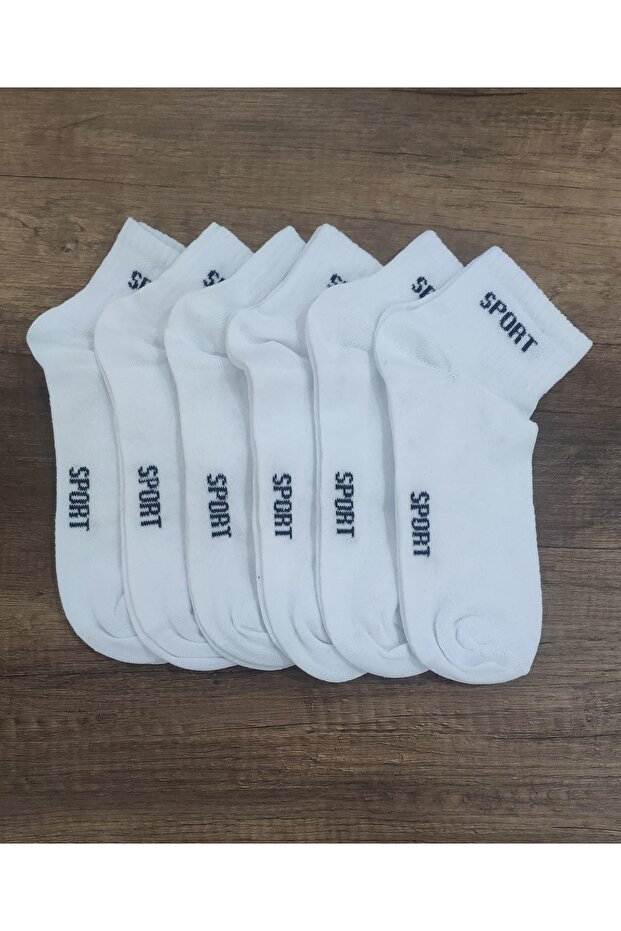 Men's 6 Pairs Half Conch Sports Socks Economical