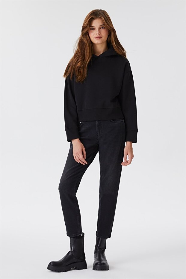 Fiona Women's Hooded Sweatshirt Black