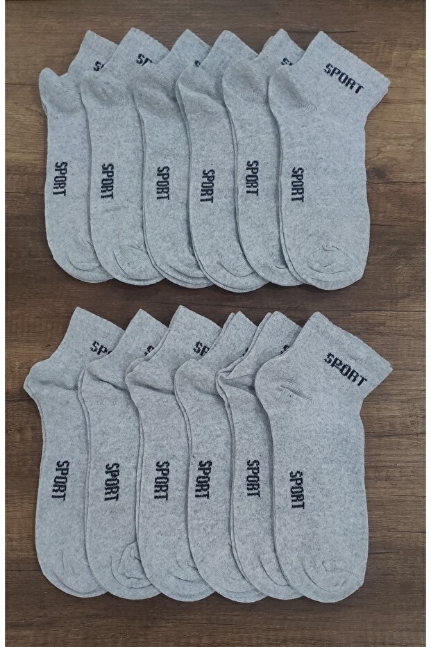 Men's 12 Pairs Half Conch Sports Socks Economical