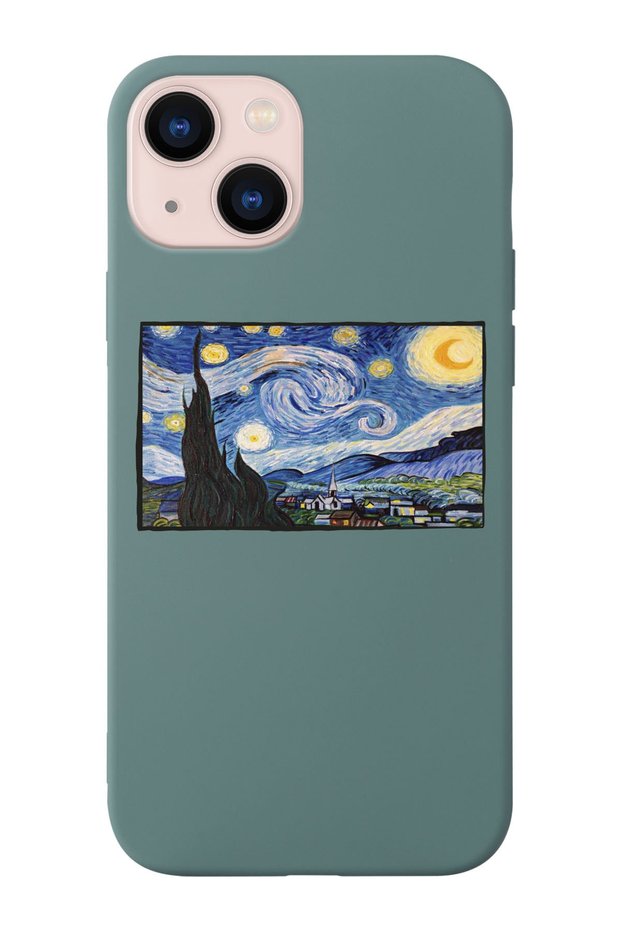 Iphone 14 Compatible Starry Night Table Design Phone Case With Suede Inside Launch Phone Case