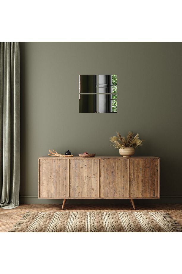 Dekoratif Pleksi Kare Ayna 4 Adet 20 X 20 - 1
