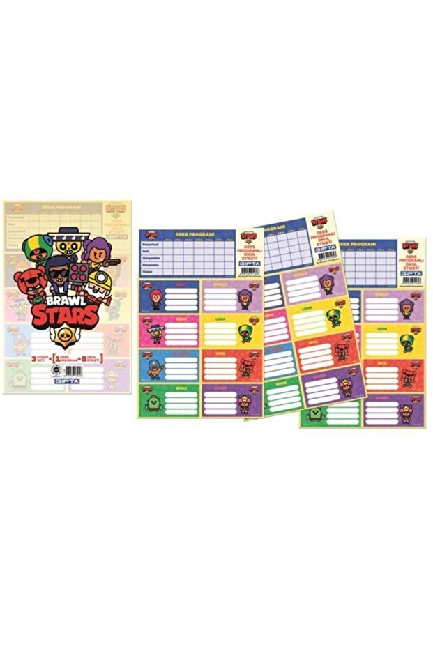 Brawl Star Derss Prog.school Label.16x24 3 Yp