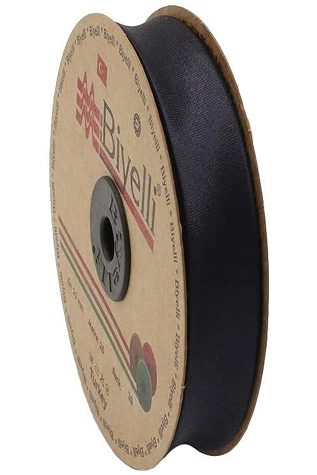 أنابيب الساتان 2 سم عرض 25 متر أزرق داكن