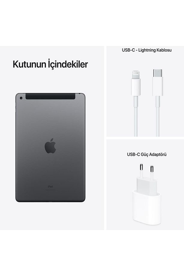 iPad 9. Nesil 64 GB 10.2" Wi-Fi Uzay Grisi Tablet (Apple Türkiye Garantili) - 10