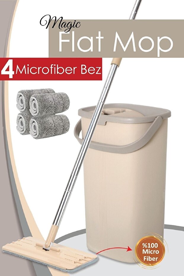 Magic Flat Tablet Mop Set 4 Bezli - 7