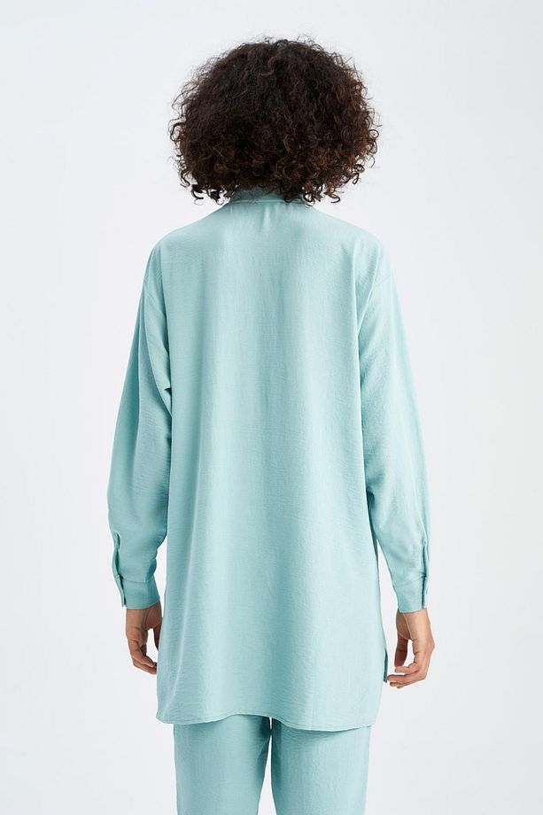 Regular Fit Uzun Kollu Gömlek Tunik - 6