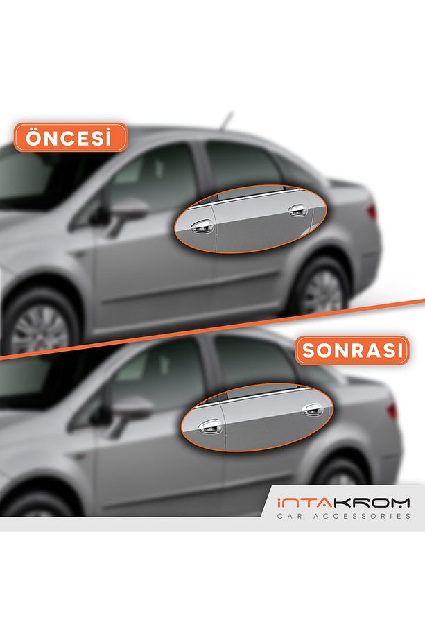 Fiat Linea Krom Kapı Kolu Dış 4 Kapı 2007 ve Sonrası - 6