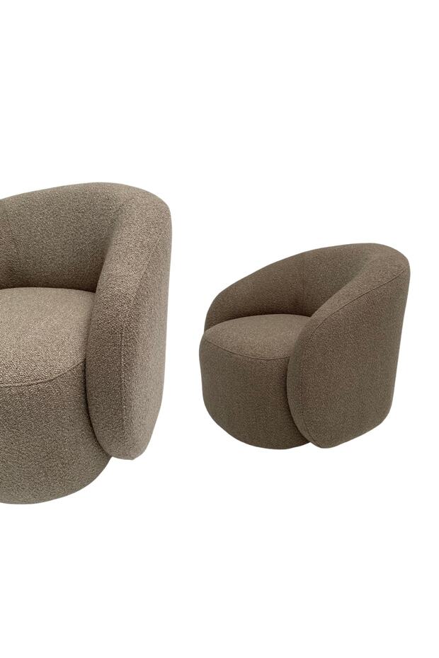 Linda Tekli Koltuk Iskandinav Minimal Modern Nordic Teddy Berjer Kum 04 - 3