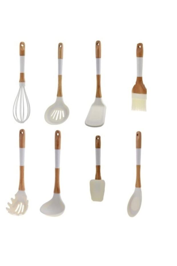 طقم تقديم سيليكون مكون من 8 قطع - 1