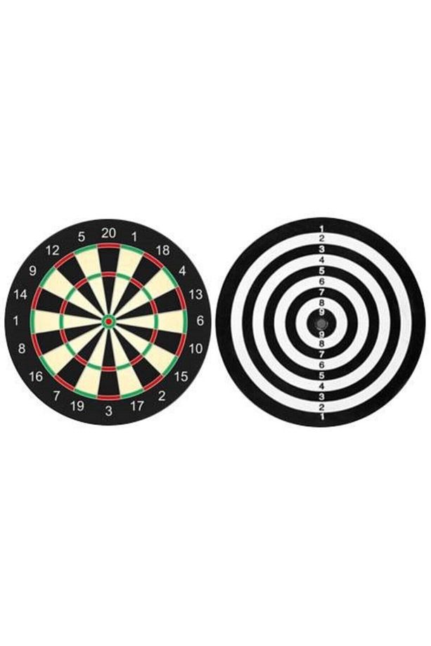 Çift Taraflı Dart Pano ve 4 Adet Dart Oku Oyun Seti 28.5 cm - 3