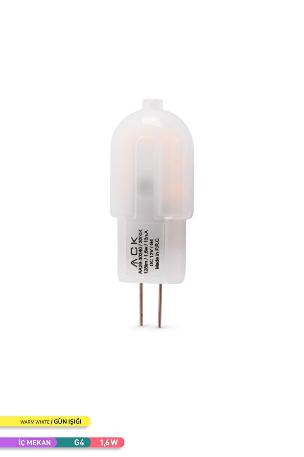 1.6w Led Kapsül Ampul 3000k Gün Işığı G4 - 1