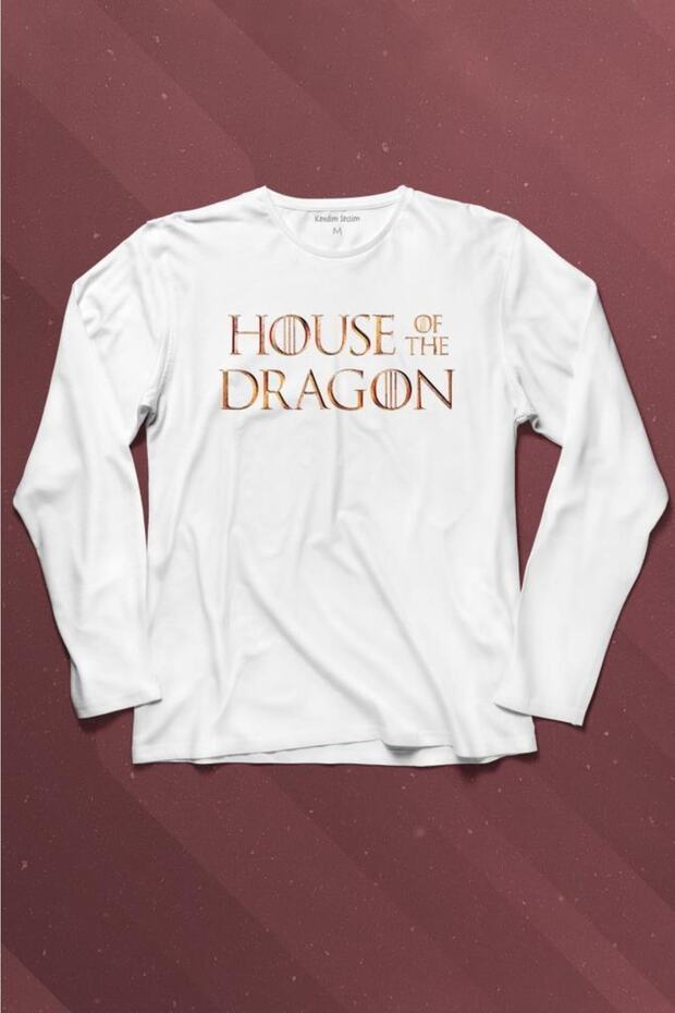House Of The Dragon Logo Targaryen Long Sleeve T-Shirt Printed T-shirt