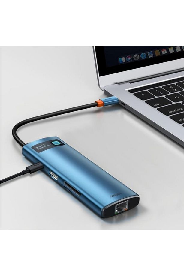 Metal Gleam 8in1 Multifonksiyonel Hub Dock Station - 8