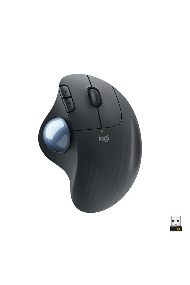 Ergo M575 Kablosuz Iztopu Özellikli Konforlu Ergonomik Mouse - Siyah - 1