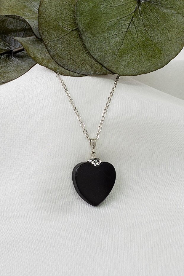 Black Agate Stone Necklace