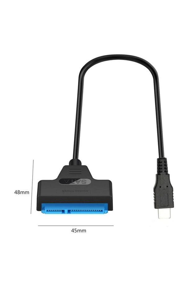 4393 Type C 3.1 Usb To 2.5 3.5 Inç Sata Ssd Hdd Hard Disk Dvd Kablosu - 1