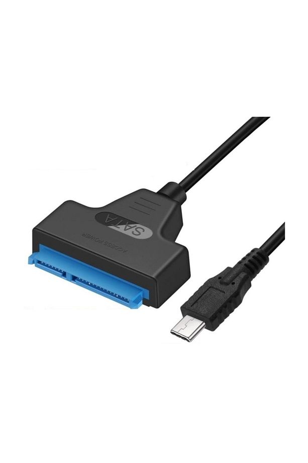 4393 Type C 3.1 Usb To 2.5 3.5 Inç Sata Ssd Hdd Hard Disk Dvd Kablosu - 3