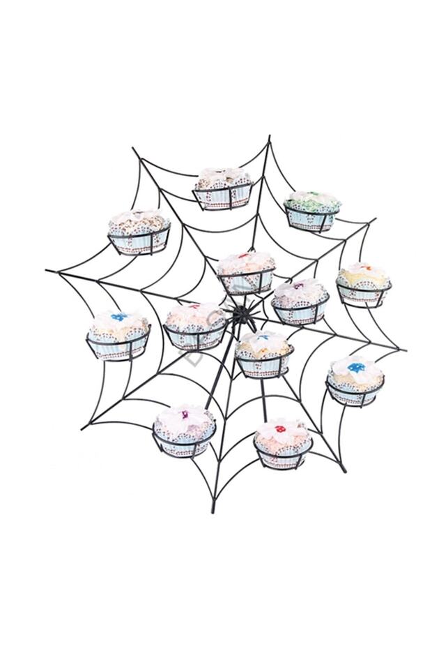 Spider Web Halloween Cupcake Muffin Popcake Cake Muffin Stand 12 Pieces Cake Stand Party