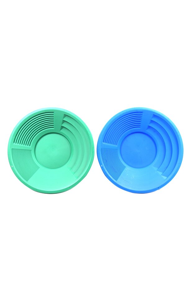 Pan Gold Sifting Pan Made of 1 Green and 1 Blue Pan Cargo