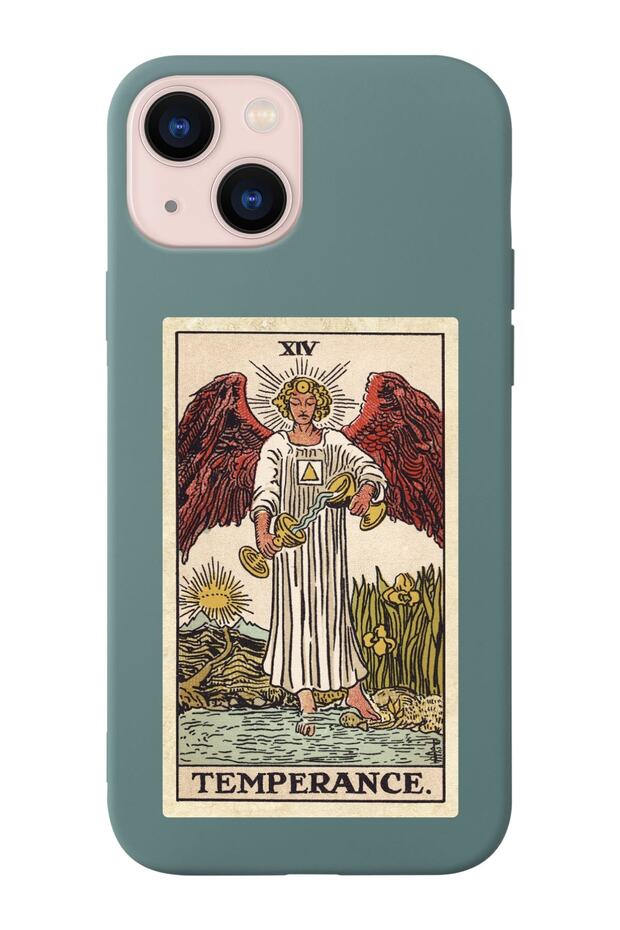 حافظة هاتف من جلد الغزال متوافقة مع تصميم متوسط الحجم لهاتف iPhone 14