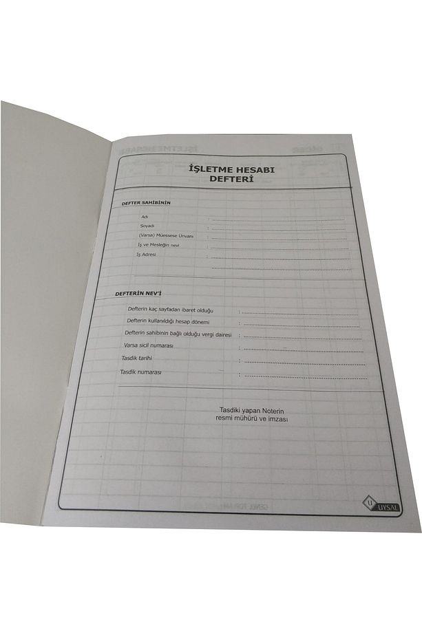 Işletme Gelir Gider Defteri 48 Yaprak(96 SYF) Numaralı 10 Lu Paket. - 3
