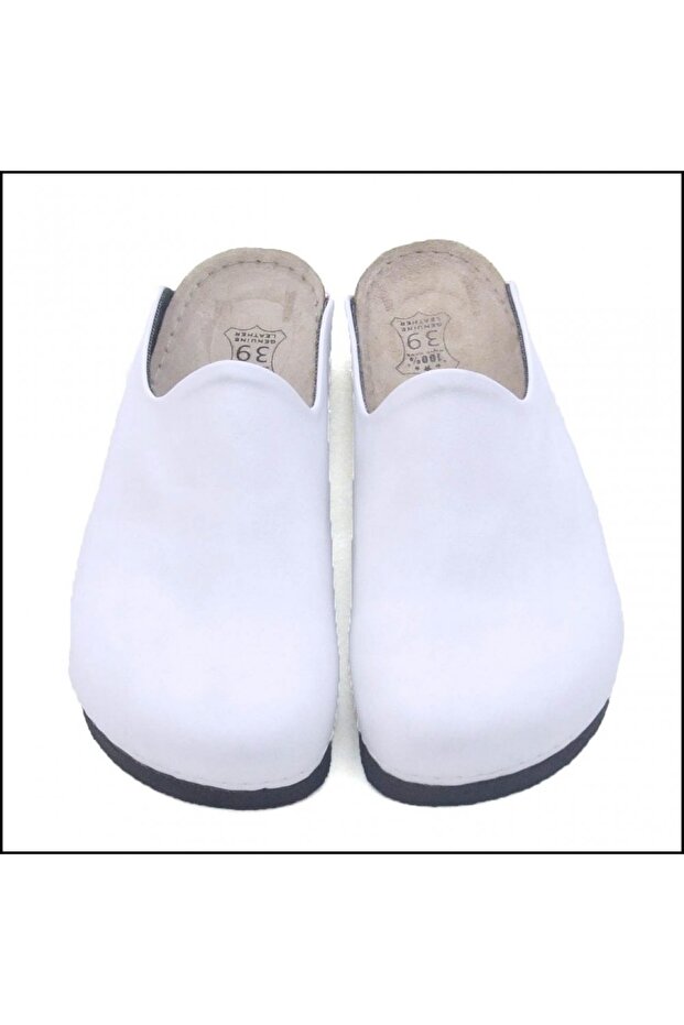 Mit White Color Flat Slippers