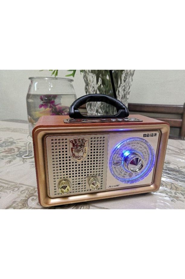 Nostaljik Retro Ahşap Bluetooth Fm Radyo M-110bt - 7