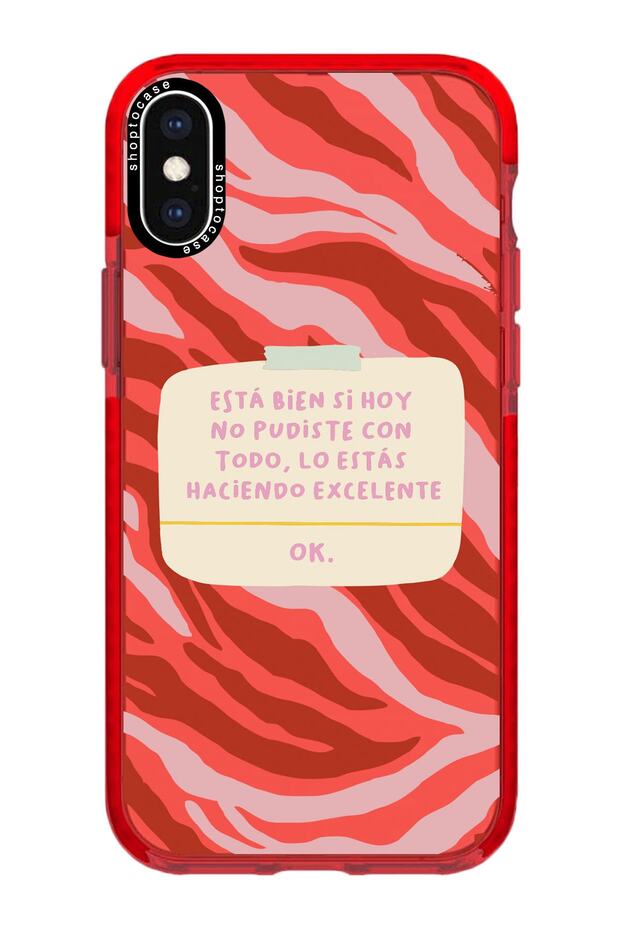 Red Impact Not a Problem Designed Phone Case Compatible with iPhone X/Xs - 1
