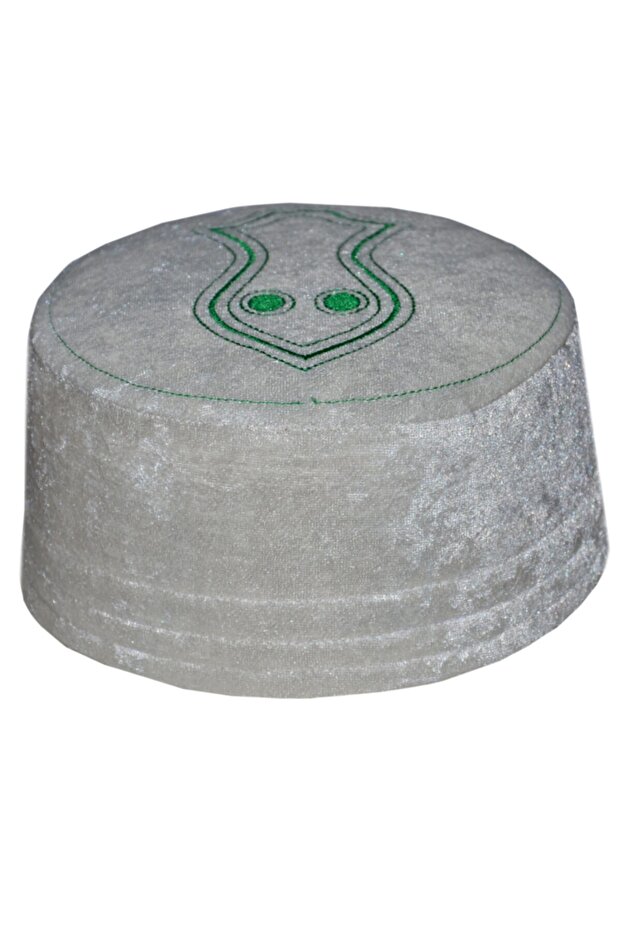 Na'l-i Sheriff White Skullcap, white Skullcap, molded Skullcap, yellowing Skullcap, white Fes T071