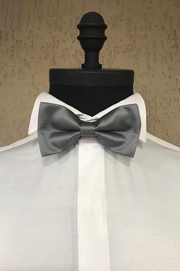 Erkek Gri Armürlü Papyon - 1