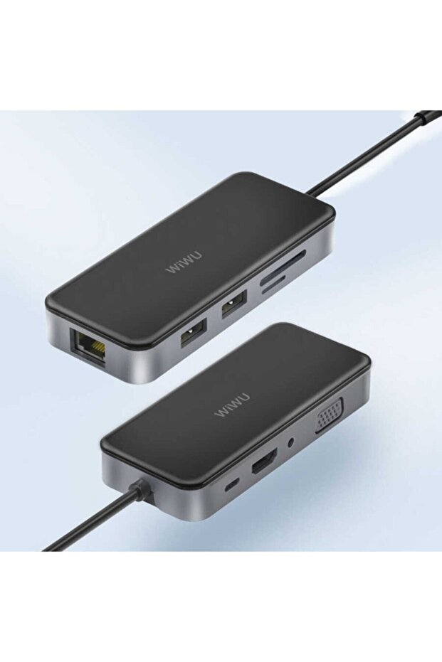 Alpha 921hrt Lightning Hub Çoğaltıcı 2 Usb+sd+hdmıvga+typec+rj45 - 3