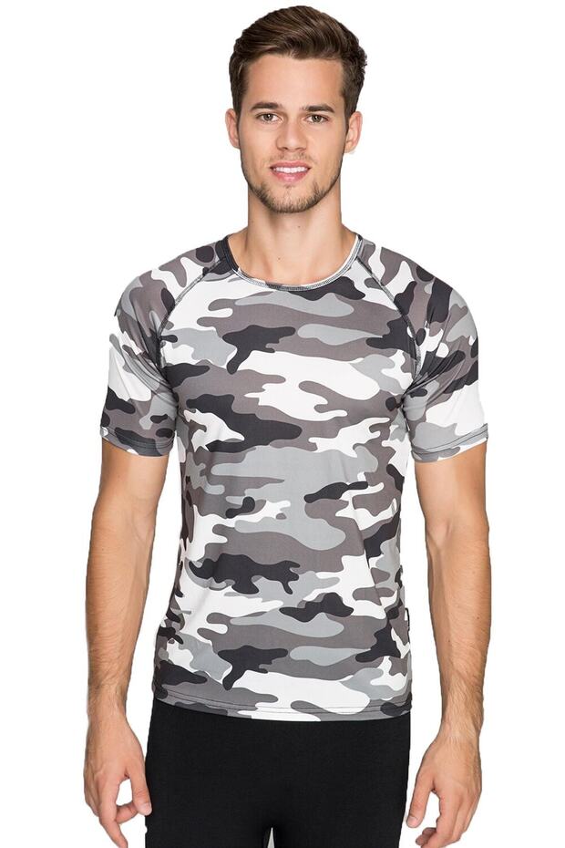 Erkek Termal T-shirt Gri (Hzt1805-gri) - 1