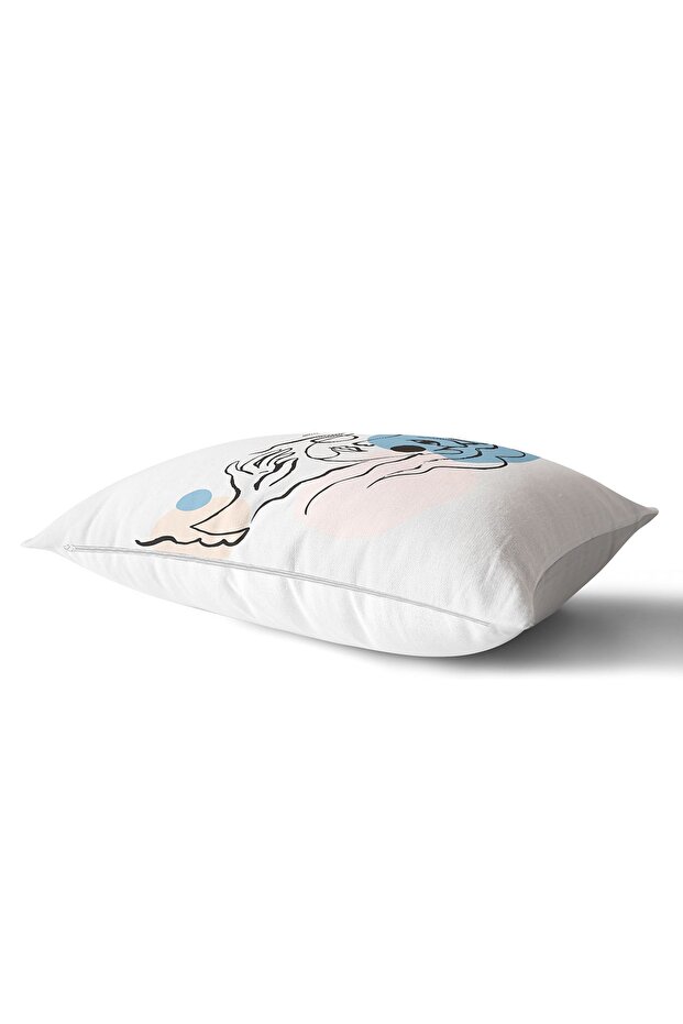 Portrait Printed Decorative Special Design Rectangular Pillow Case - 2
