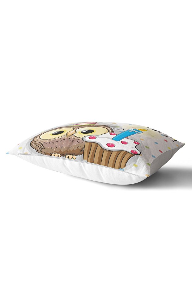 Modern Owl Pattern Digital Printed Rectangular Pillow Throw Pillow Cover - 2