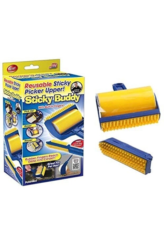 Sticky Buddy - أسطوانة تجميع الوبر والغبار القابلة للغسل