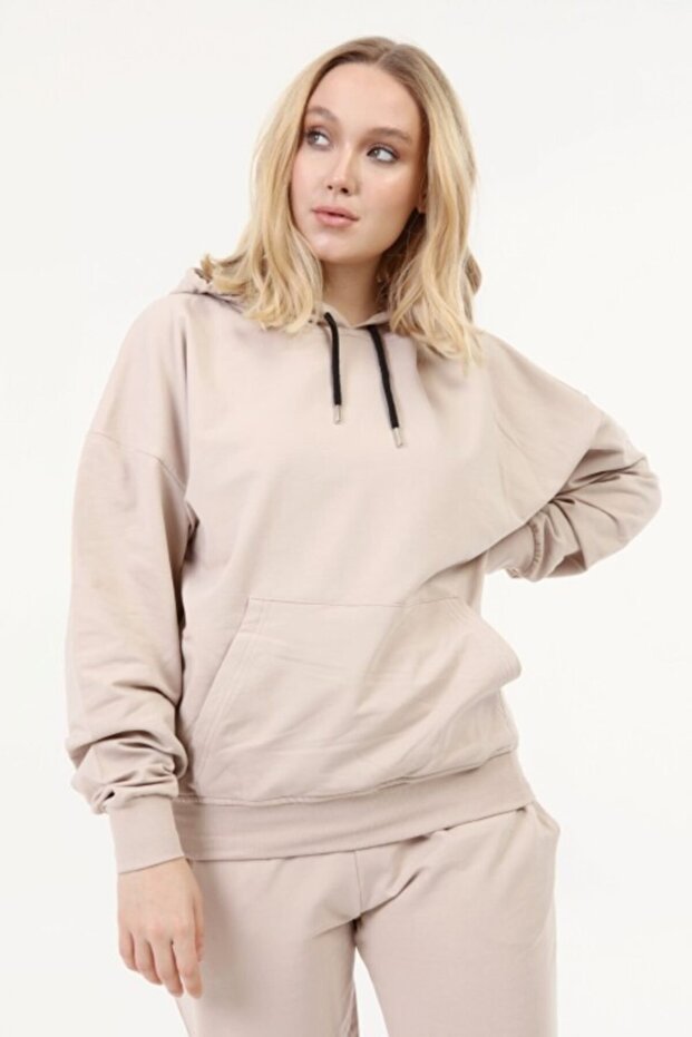 Kadın Bej Eşofman Takımı - 2