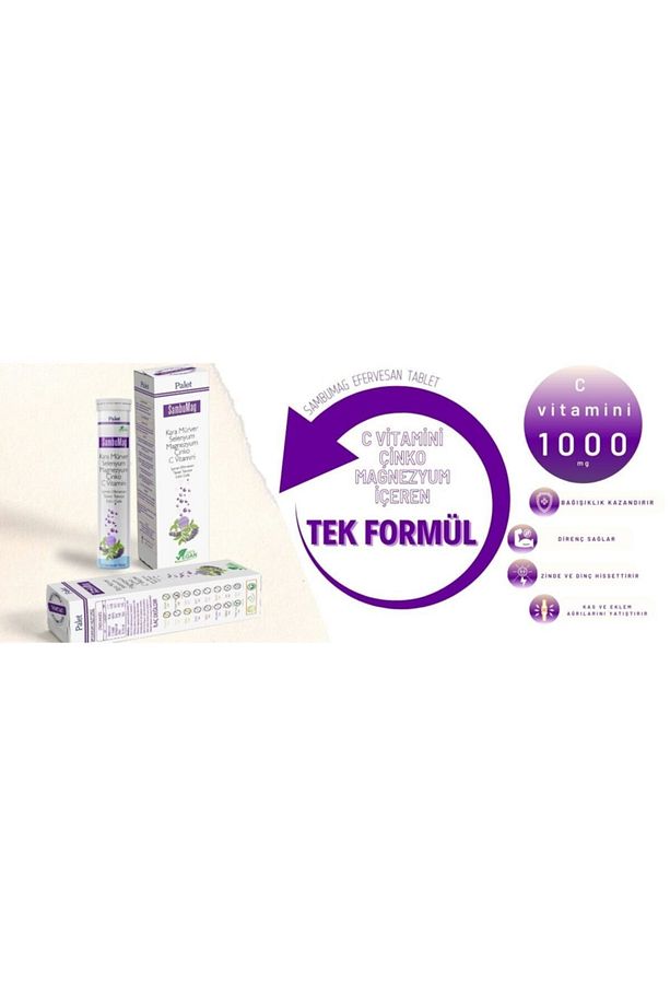 Sambumag, Karamürver Selenyum Magnezyum Çinko C Efervesan Tablet - 3