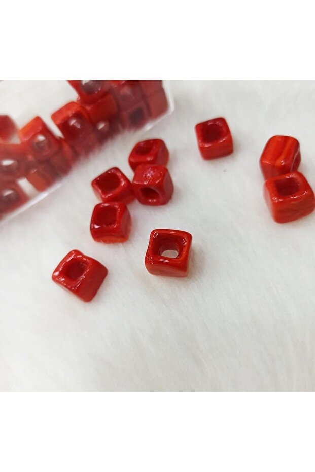 Glass Basement Beads 8 10 Mm - Original Hand Workmanship 5 Pieces