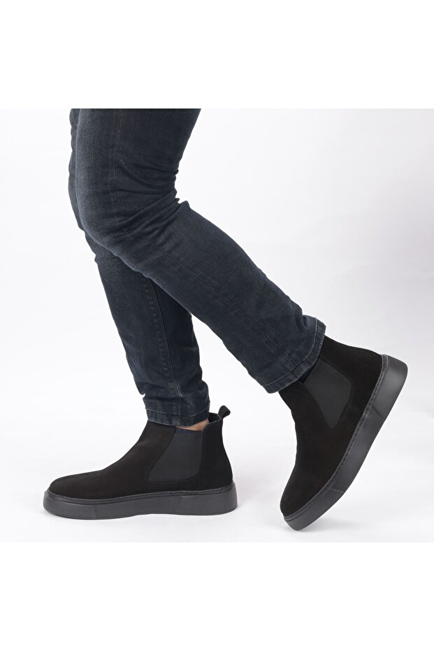 Erkek Hakiki Süet Deri Eva Tabanlı Chelsea Bot - 1