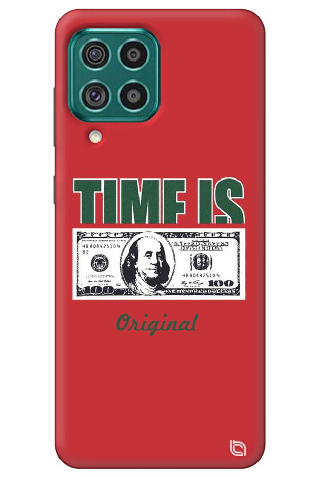 Samsung M53 Red Premium Velvet Money Patterned Silicone Phone Case