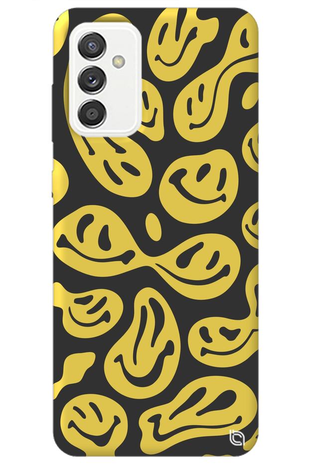 Samsung M52 Yellow Premium Velvet Smile Patterned Silicone Phone Case