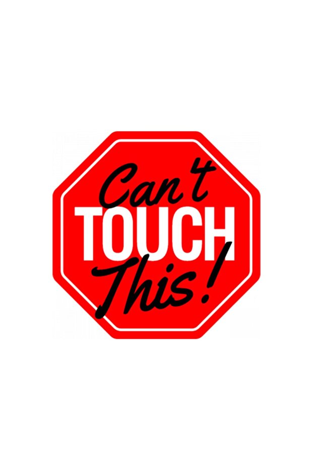 Can't Touch This Auto Sticker Motorcycle, Laptop, Helmet, Car Sticker 13x13 Cm