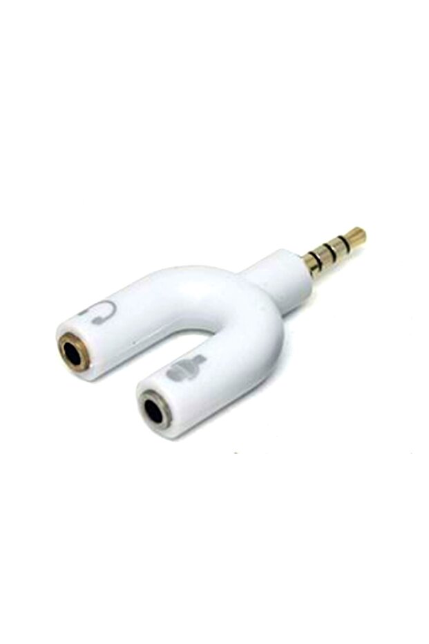 ميكروفون HD4612 + كابل صوت Aux - أبيض