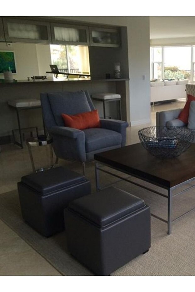 Sehpalı Puf Siyah - 3