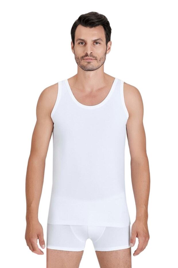قميص داخلي أبيض للرجال 90010 - 1