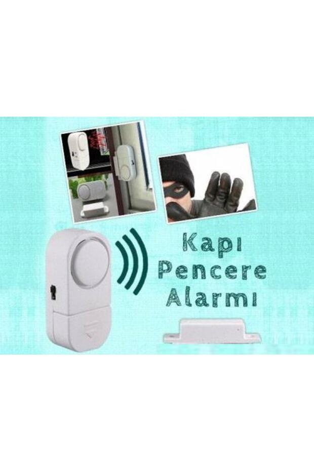 Yapışkanlı Yüksek Sesli Koruyucu 90 Db Kapı Pencere Alarmı 2 Adet - 4