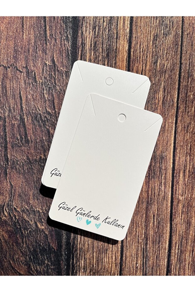 Specially Cut Necklace Card (10x6 Cm) 25 Pieces Printed Use on Nice Days